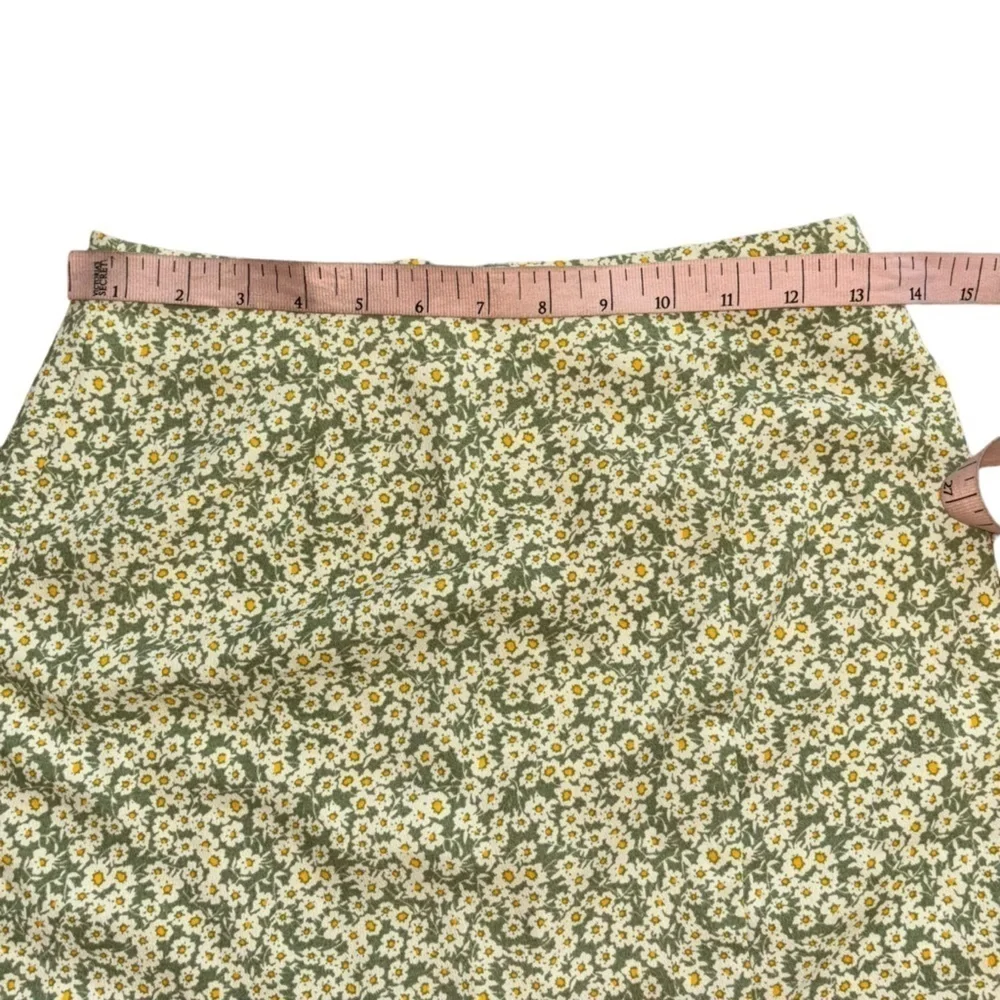 Aeropostale XS Women’s Floral Green Mini Skirt Y2K Preppy Girly Flower